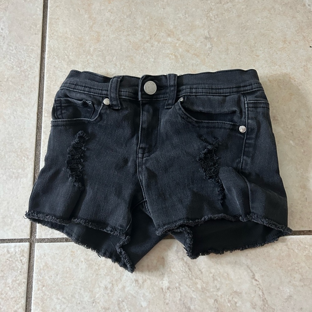 Stylish Black Denim Kids Shorts